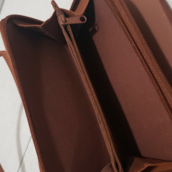 Fossil chestnut vintage wallet crossbody bag - Picture 5 of 5